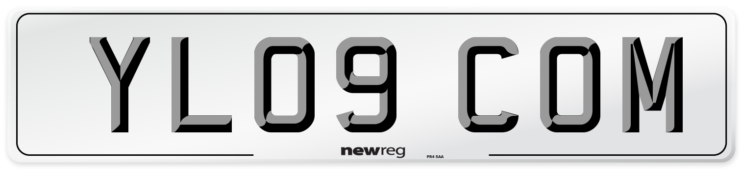 YL09 COM Number Plate from New Reg